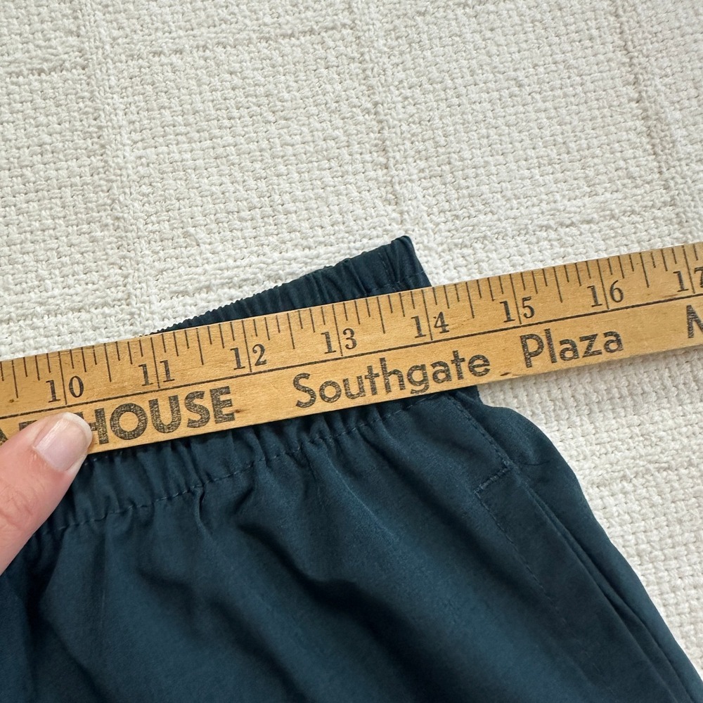 Leg3nd Athletic Running Shorts Medium Teal Blue Zipper Pocket Performance Gym - Picture 7 of 10